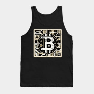 Circuitry of Currency: The Bitcoin Emblem Tank Top